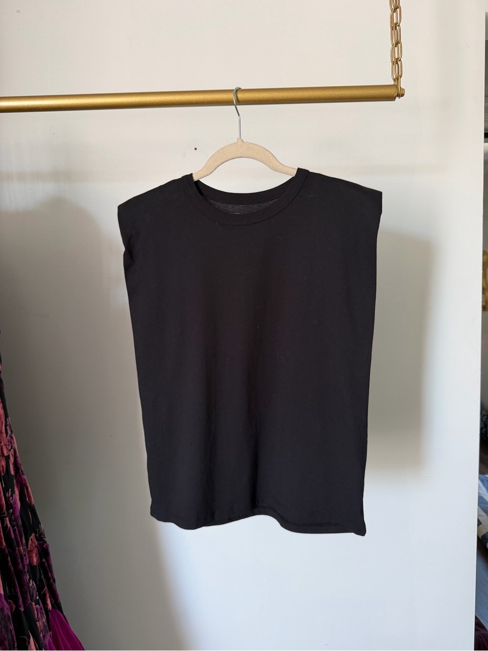 Classic Black Sleeveless Crewneck Top
